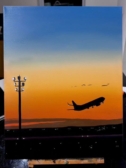 Original Painting by Georgia Jarvis - And She's Off