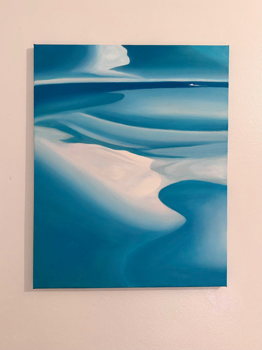 Whispering Sands, Whitehaven Bay - Original Painting by Georgia Jarvis
